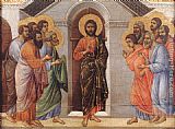 Duccio Di Buoninsegna Famous Paintings - Appearence Behind Locked Doors